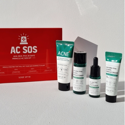 Some By Mi AHA-BHA-PHA 30 Days Miracle AC SOS Kit Набор миниатюр с кислотами для проблемной кожи
