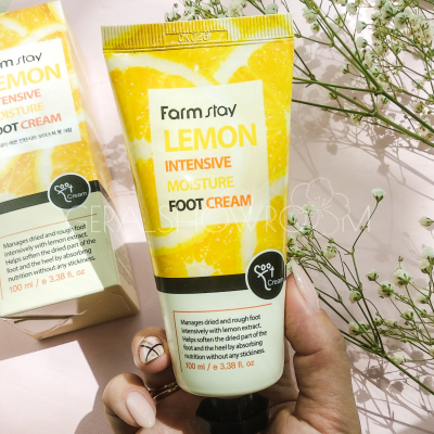 FarmStay Lemon Intensive Moisture Foot Cream Крем для ног  смягчающий с лимоном