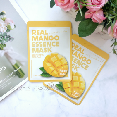 Увлажняющая маска для лица с экстрактом манго FarmStay REAL MANGO ESSENCE MASK 