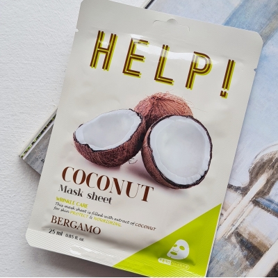 Питательная маска с экстрактом кокоса BERGAMO Help Mask Pack Coconut 