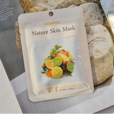 Тонизирующая маска для лица с витаминами FOODAHOLIC Nature Skin Mask Vitamin 